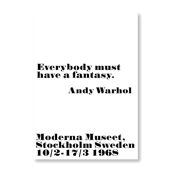 Andy Warhol Quote IV - Jasper & Jute