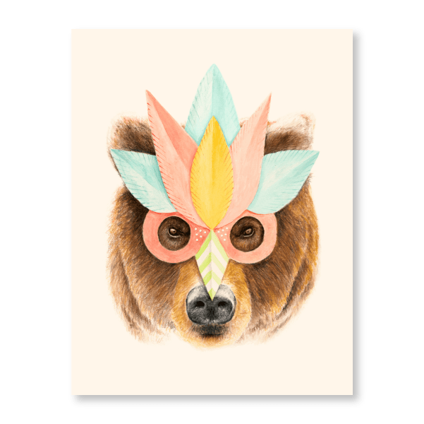 Bear Paper Mask - Jasper & Jute