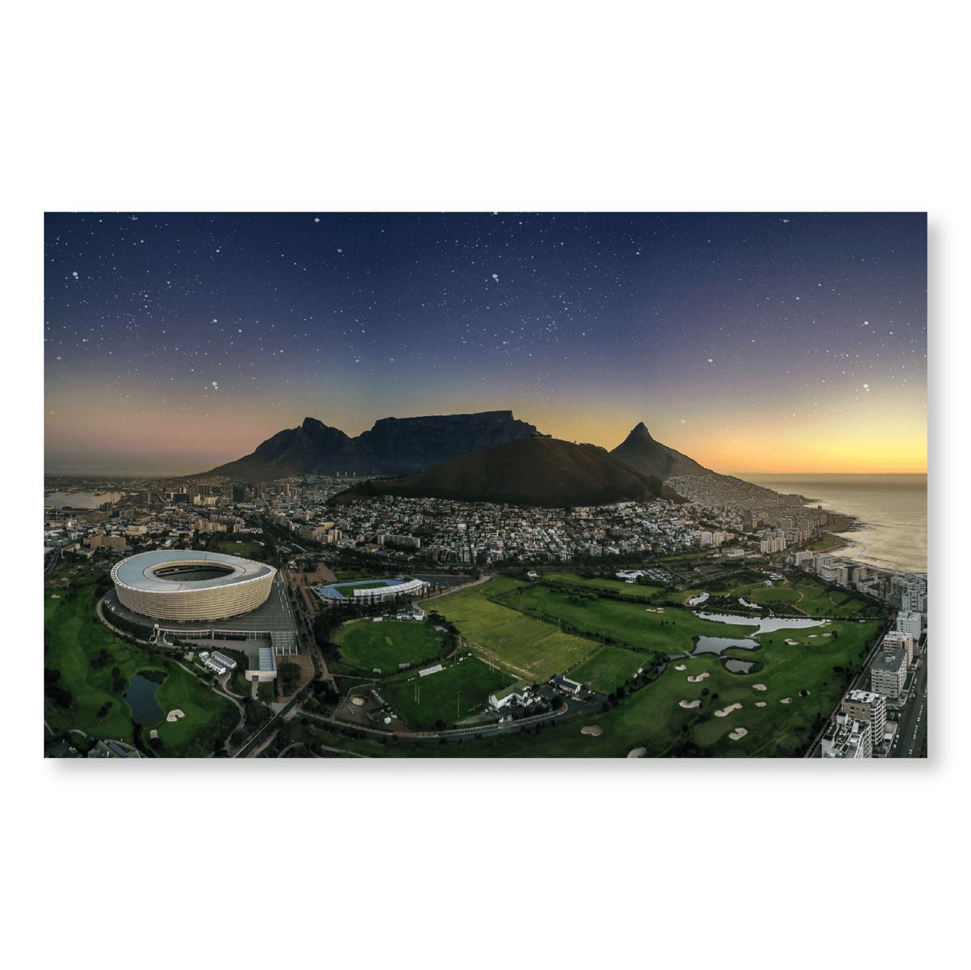 Cape Town Night Panorama - Jasper & Jute