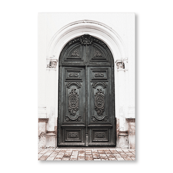 Charcoal Ornate Door - Jasper & Jute