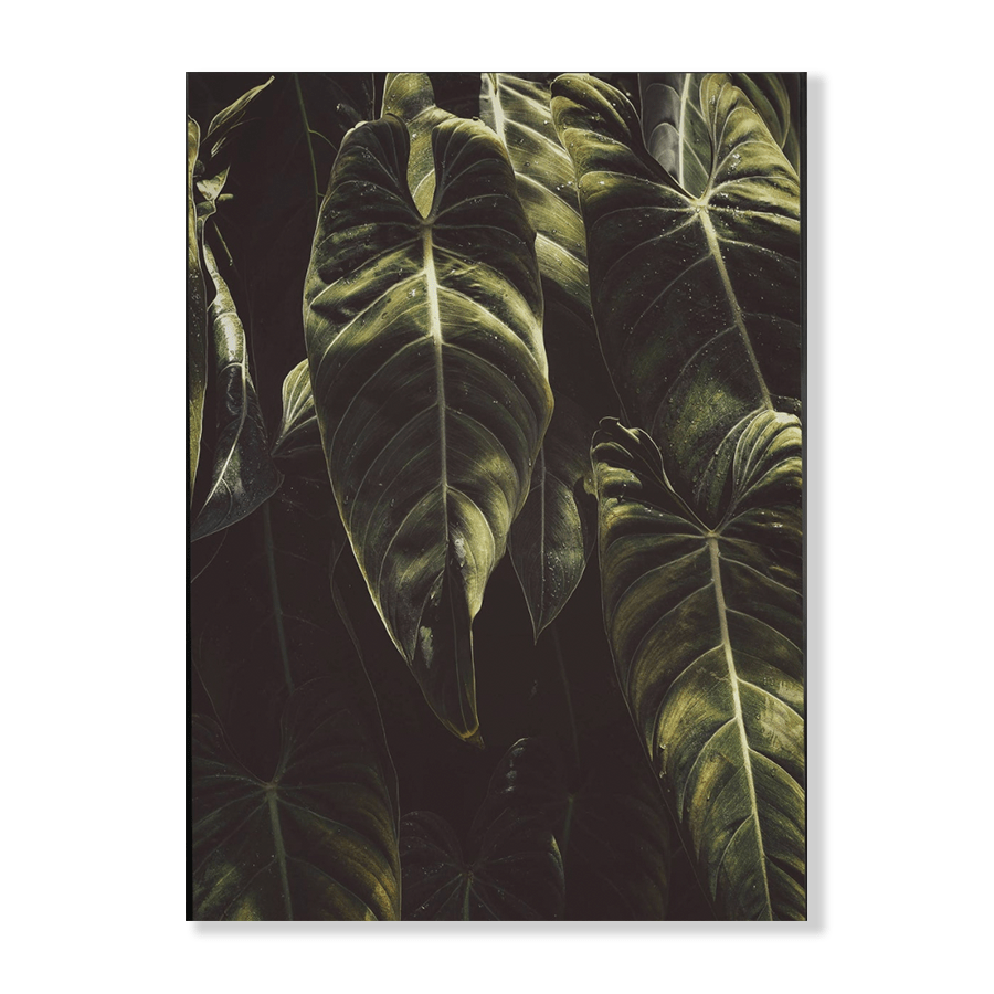 Dark Tropical Leaf I - Jasper & Jute