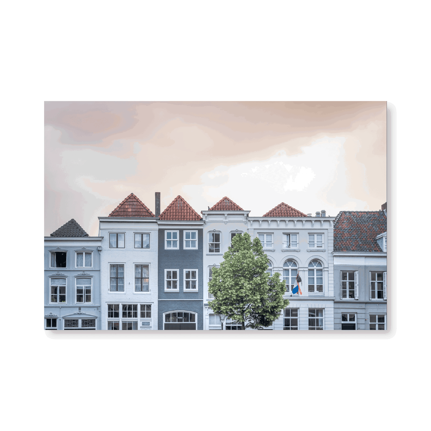 Dutch Architecture With Pink Sky - Jasper & Jute