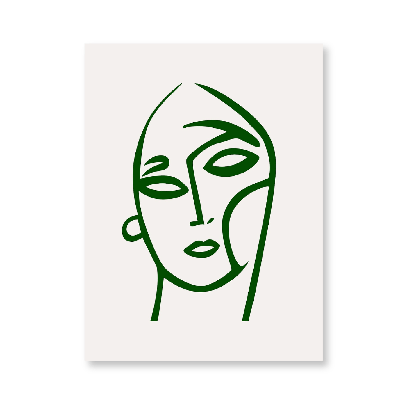 Green Face I - Jasper & Jute