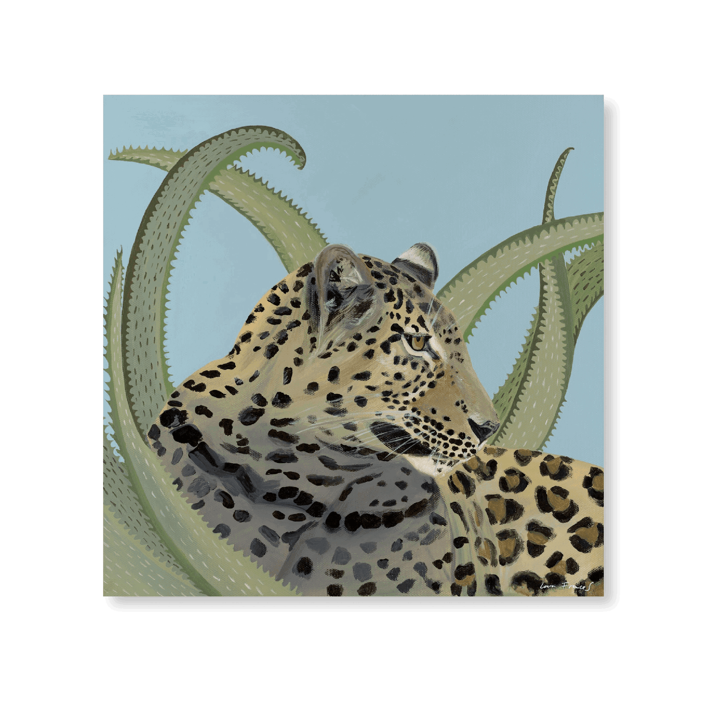 Leopard In Aloe | Original - Jasper & Jute