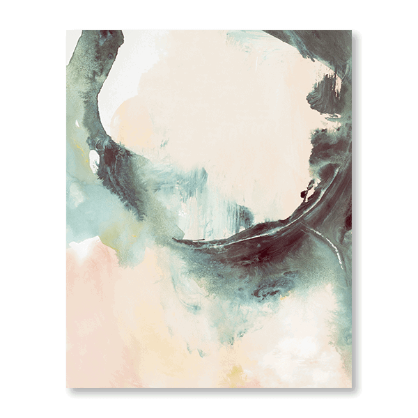 Mint Blush Watercolour I - Jasper & Jute