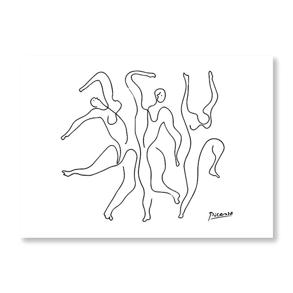 Picasso: Dancers Line Drawing - Jasper & Jute