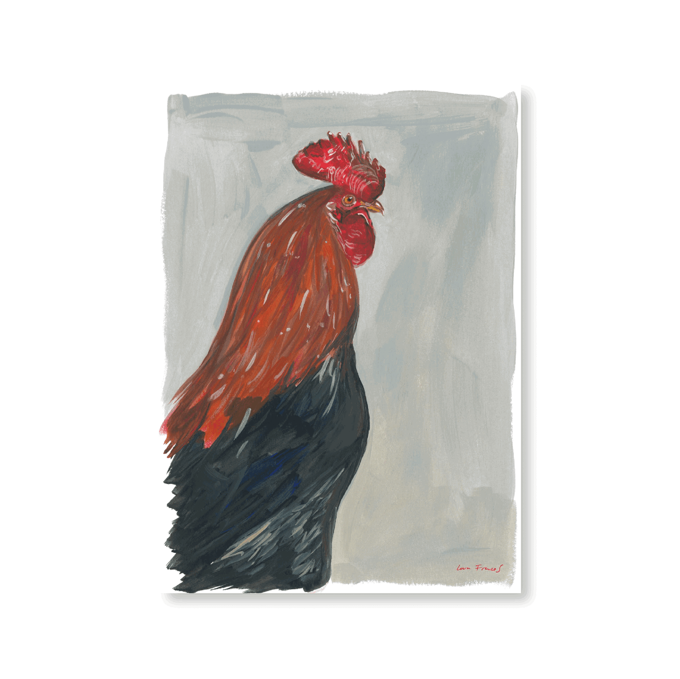 Rooster Side Profile - Jasper & Jute