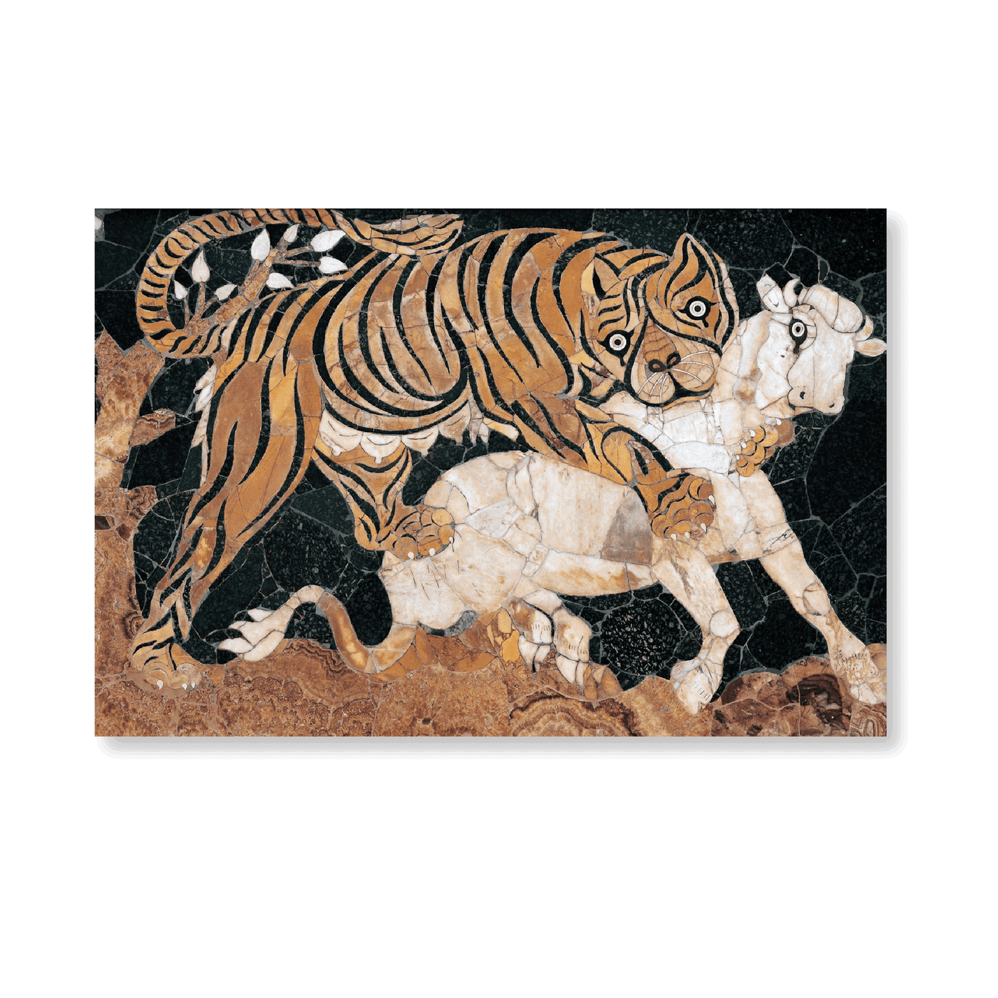 Tiger Attacking A Calf - Jasper & Jute