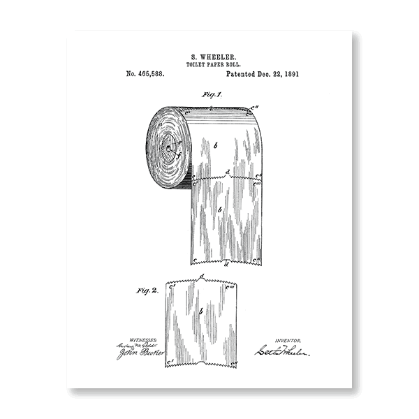 Toilet Paper Patent I - Jasper & Jute