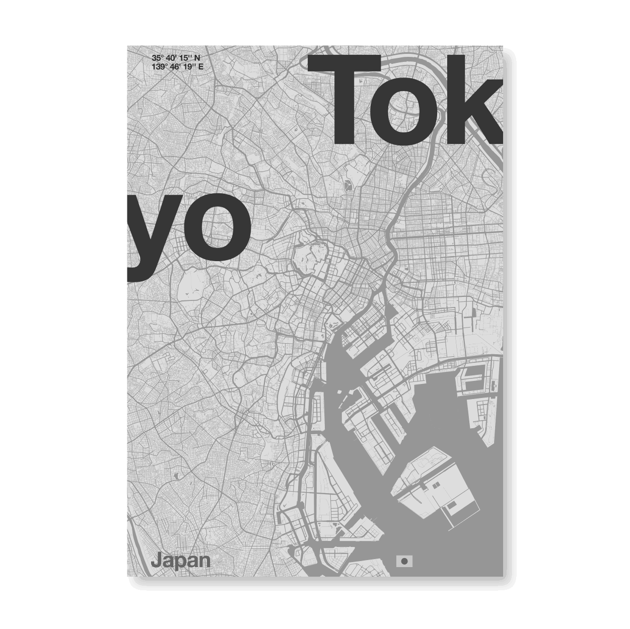 Tokyo Minimal Map - Jasper & Jute