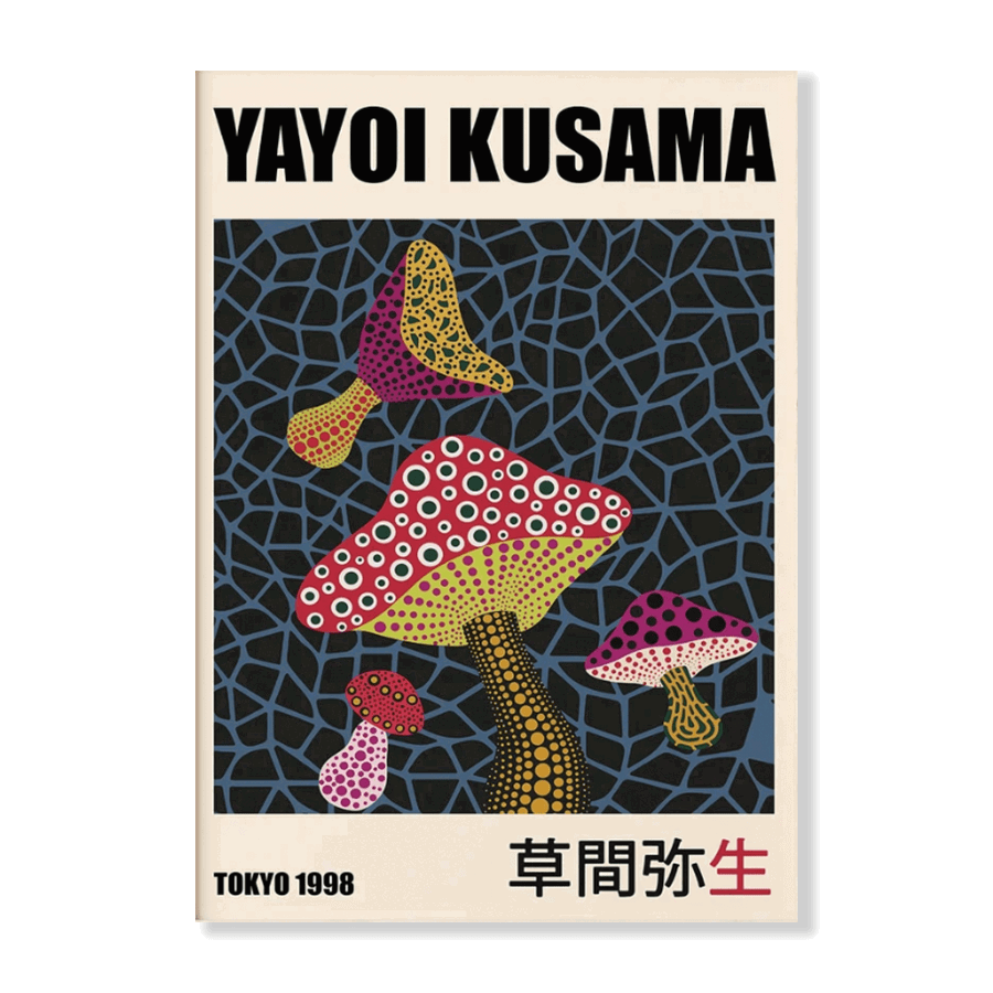 Yayoi Kusama: "Mushrooms" - Jasper & Jute