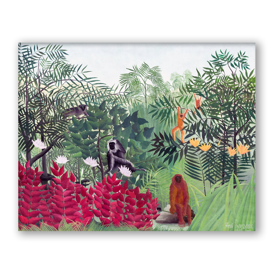 Henri Rousseau: "Tropical Forest with Monkeys"